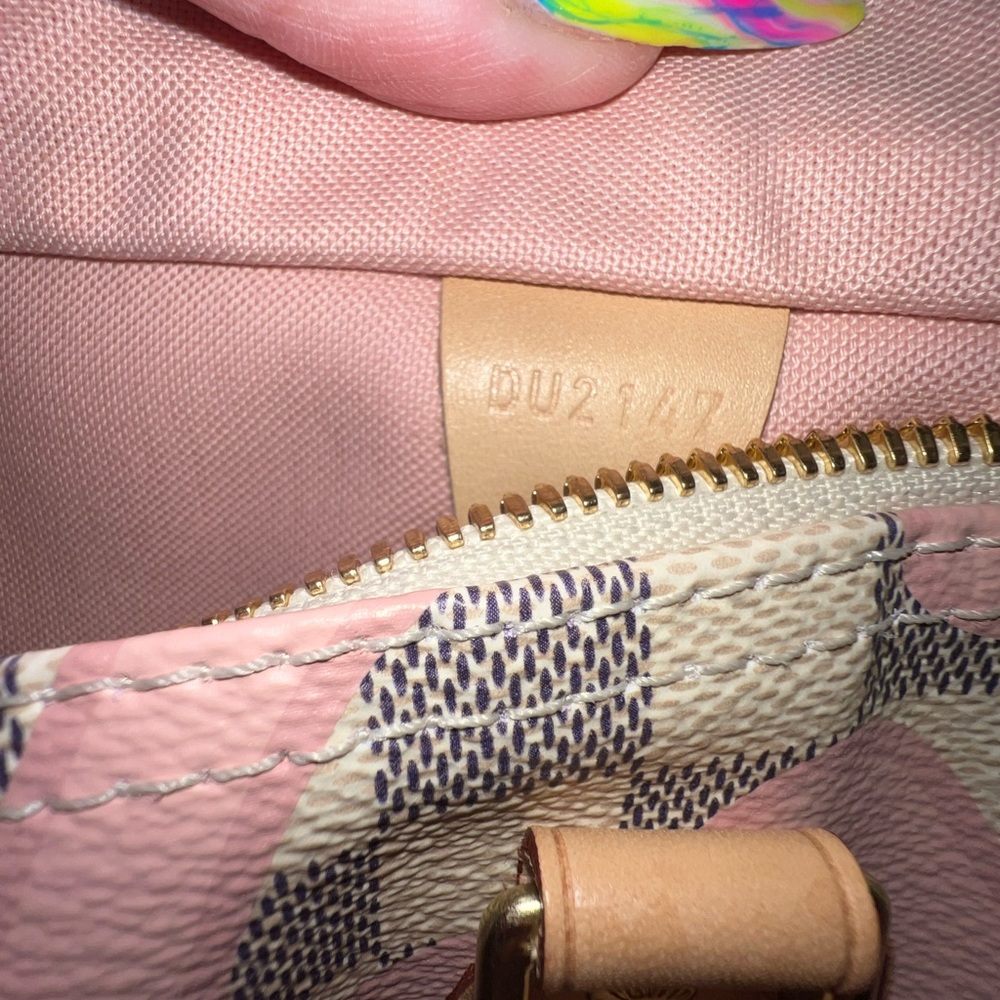 AUTHENTIC Louis Vuitton Damier Azur Tahitienne Speedy Bandoulière 30 w/ Strap - Picture 7 of 11